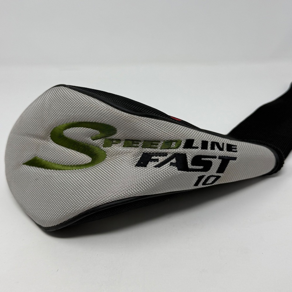 Adams Golf Speedline Fast 10 Driver Headcover Black Silver Aerodynamic Sock - Picture 3 of 5